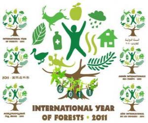 пазл 2011 Международный год лесов
